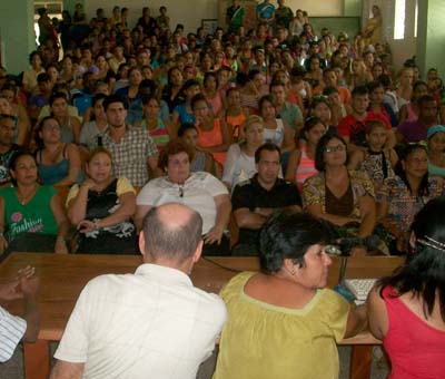 Espacio de reflexión En nombre de la paz: los Cinco, 18 años sembrando valores, en sede pedagógica Blas Roca. // Foto Roberto Mesa