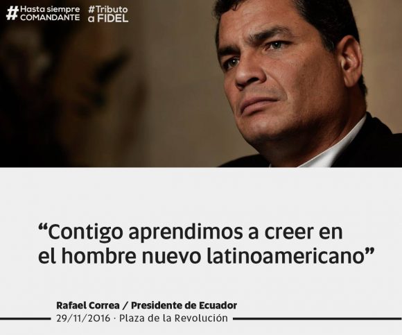 Rafael Correa, presidente de Ecuador