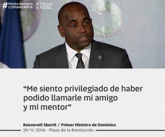 Roosevelt Skerrit, primer ministro de Dominica