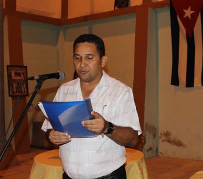 Yoel Milanés Rondón, delegado de la circunscripción 13 Consejo Popular 4 // Foto Marlene Herrera