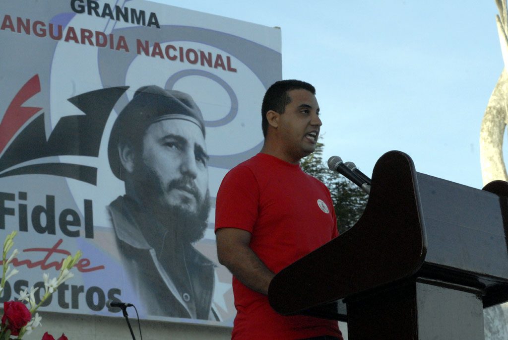 Eliexer Peláez Pacheco, el único joven que integró el Destacamento Nacional Inspirados en Fidel // Foto de Periódico La Demajagua