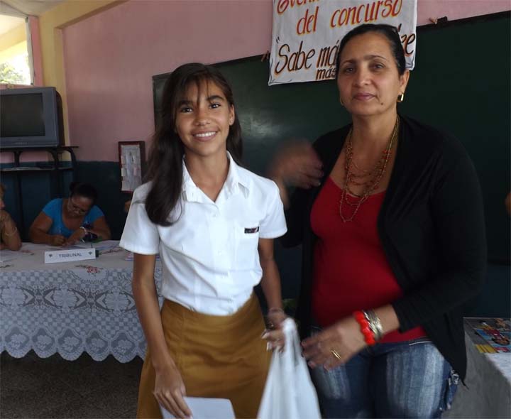 Angélica María Paneque Suárez, de la Escuela Secundaria Básica Carlos Coello // Foto Marlene Herrera