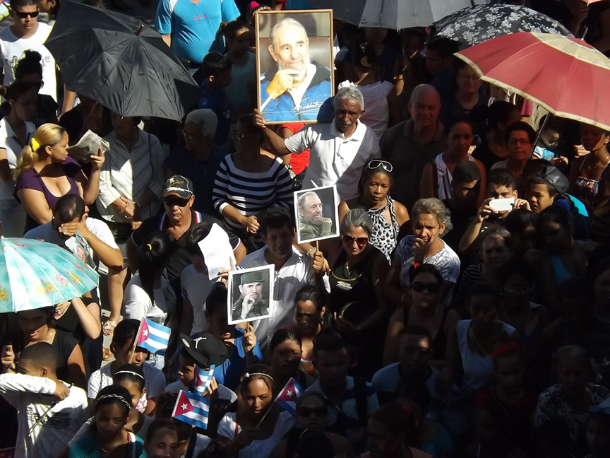 Acto homenaje a Fidel en Manzanillo // Foto Eliexer Peláez