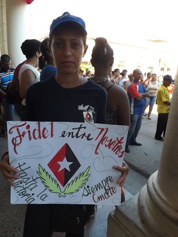 Acto homenaje a Fidel en Manzanillo // Foto Eliexer Peláez