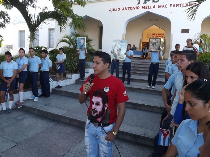 Reinier Beltrán Sánchez, Primer Secretario del Comité Municipal de la Unión de Jóvenes Comunistas (UJC) en Manzanillo // Foto Eliexer Peláez