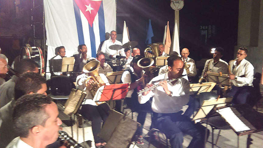 Banda Municipal de Conciertos en la Vigilia Martiana // Foto Eliexer Peláez