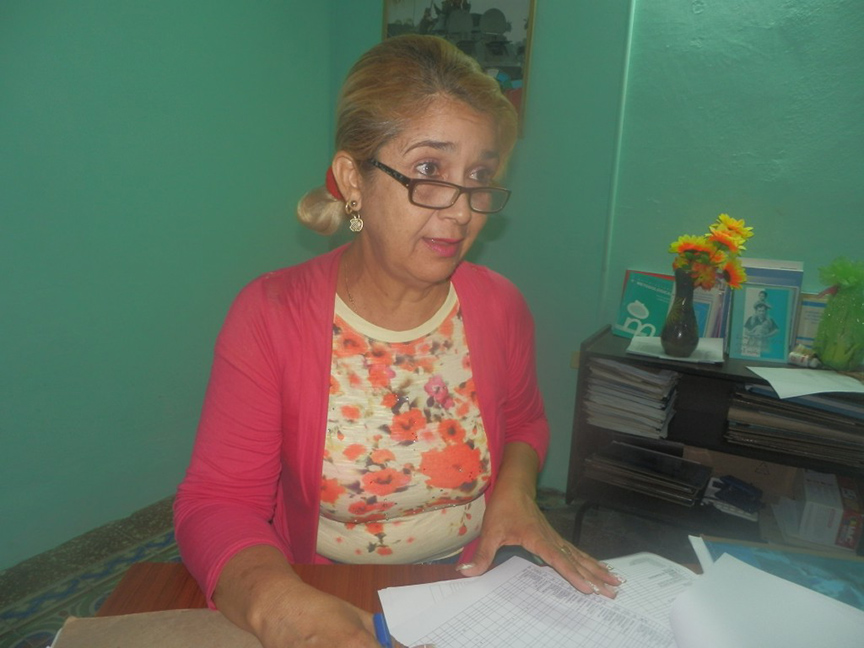 Zaida González Fonseca, Jefa de Educación Preescolar en Manzanillo // Foto Lilian Salvat