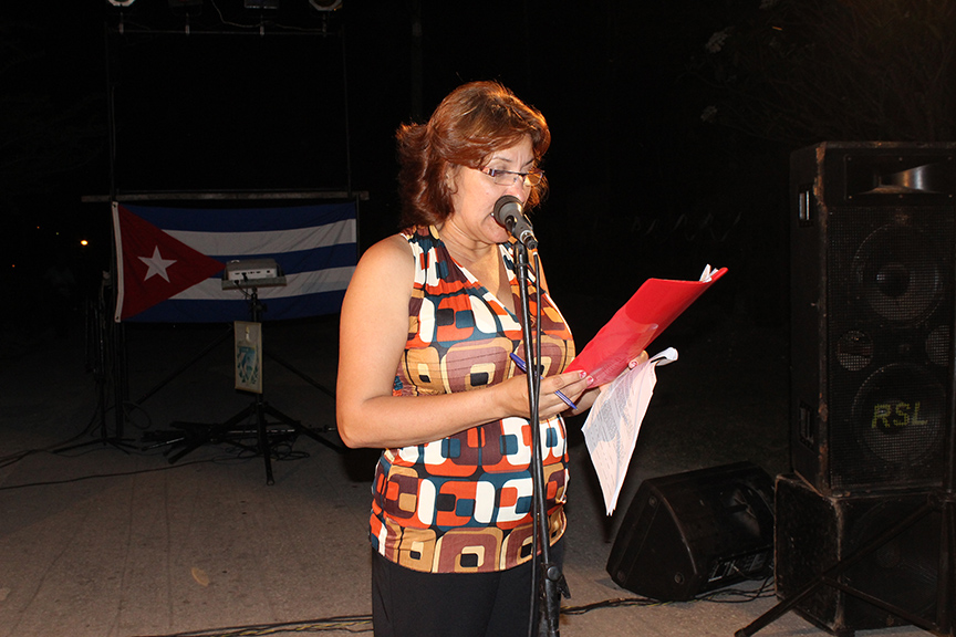 Caridad Molina Rondón, delegada de la la circunscripción 103 del Consejo Popular 13 del Reparto Caymari // Foto Marlene Herrera