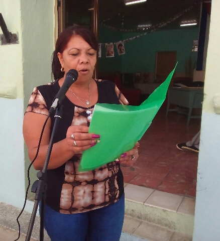 Vilma Montero Rodríguez, secretaria general del buró provincial del sindicato de la administración pública en Granma // Foto Eliexer Peláez