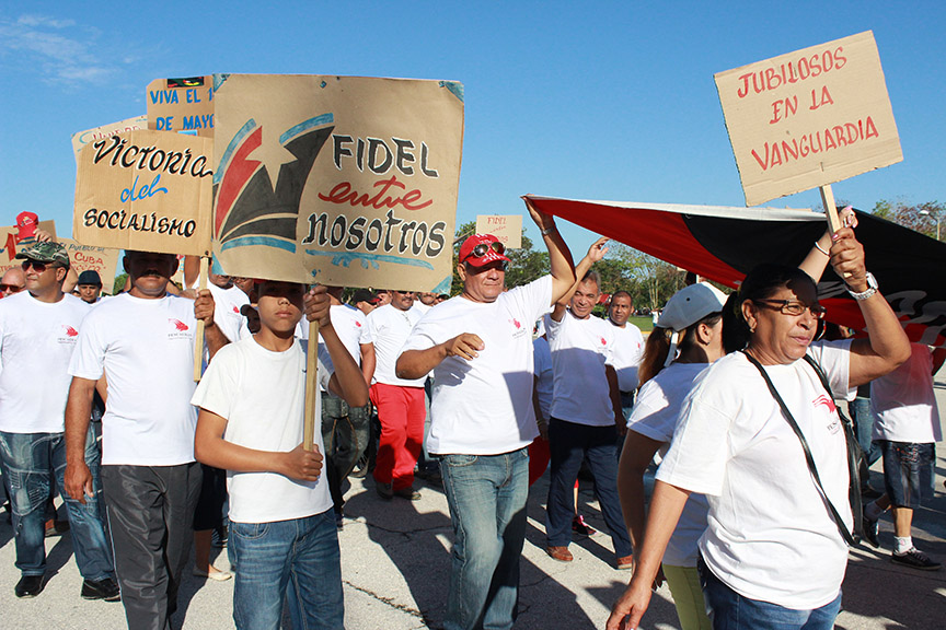 Fidel entre nosotros // Foto Marlene Herrera