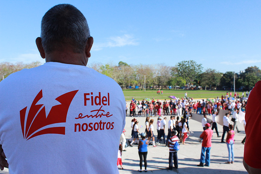 Fidel entre nosotros // Foto Marlene Herrera