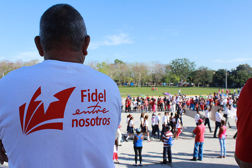 Fidel entre nosotros // Foto Marlene Herrera