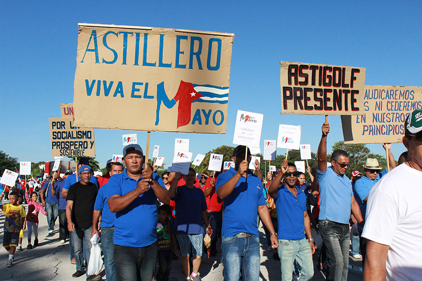 Trabajadores de Astilleros // Foto Marlene Herrera