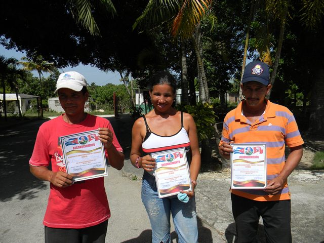 Pedro Torres Piñeiro, Nodalys Fleita Nuñez y Abel Portales Olivera // Foto Yurisdel Reyes