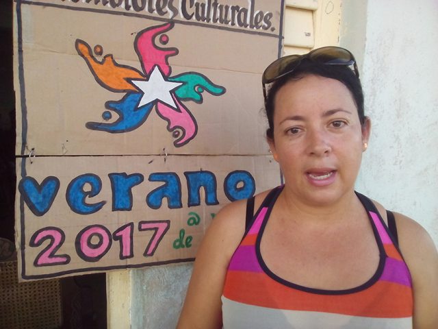 Xiomara Lara Rodríguez, promotora cultural //Foto Eliexer Peláez