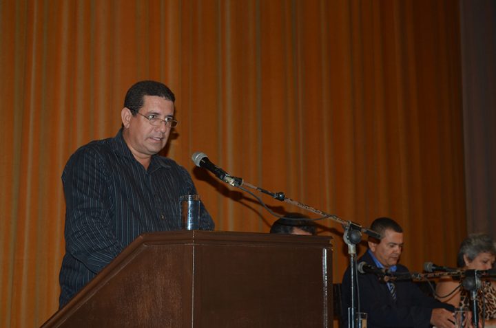 Calixto Santiesteban Ávila, secretario del Partido en la Asamblea Solemne del Poder Popular // Foto Marlene Herrera