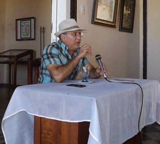 Delio Orozco González impartió la conferencia sobre la música de órgano // Foto Yurisdel Reyes