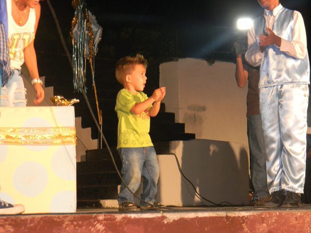 Niño carnaval Norlis Santis Yaquis, de dos años de edad // Foto Lilian Salvat