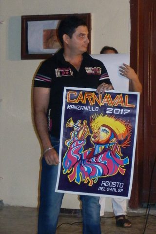 Cartel del Carnaval Manzanillo 2017 // Foto Lilian Salvat