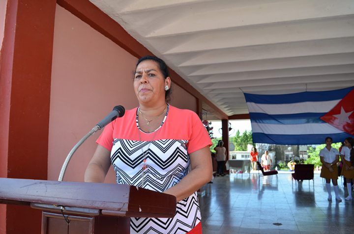 Idania Fonseca Guerra, directora de educación en Manzanillo // Foto Marlene Herrera