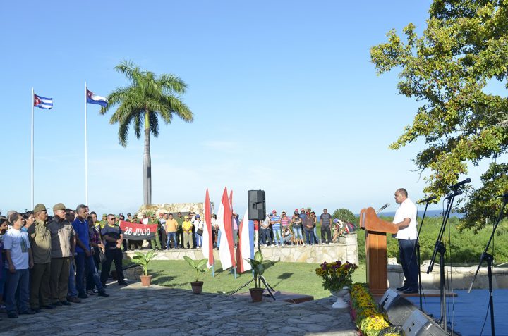 En el otrora ingenio Demajagua se recordó el aniversario 149 del inicio de las luchas libertarias // Foto Marlene Herrera