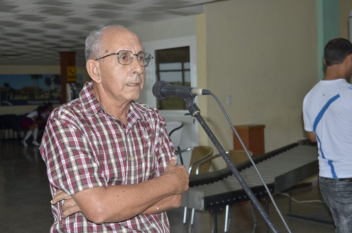 Daniel Rodríguez Verdecia resaltó que debemos luchar por un mundo mejor y para eso cada cual tiene que hacer lo que le toca // Foto Marlene Herrera