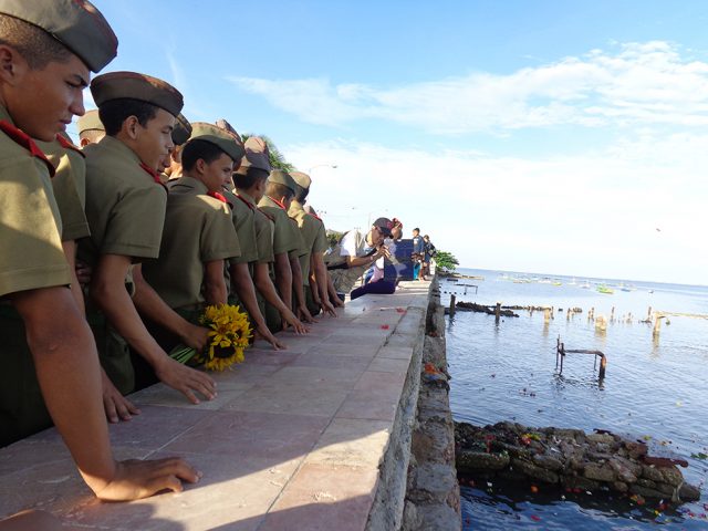 Estudiantes de la Escuela Militar Camilo Cienfuegos // Foto Marlene Herrera