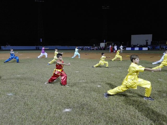Escuela Cubana de Wushú Kun Fú, de la provincia de Las Tunas // Foto Marlene Herrera