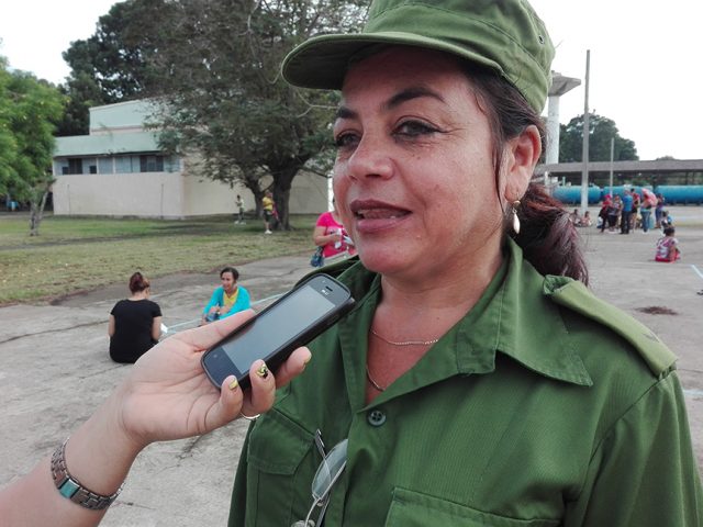 Mariela Vega Mendoza, profesora del departamento de preparación para la defensa // Foto Marlene Herrera