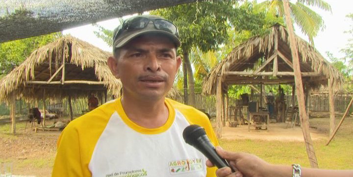 Rubén Emilio Hernández, representantes de organizaciones productoras de Nicaragua // Foto Golfovisión TV