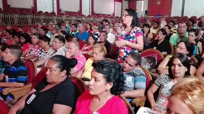 Sindicalistas manzanilleros realizaron Conferencia XXI Congreso de la CTC// Foto Eliexer Peláez