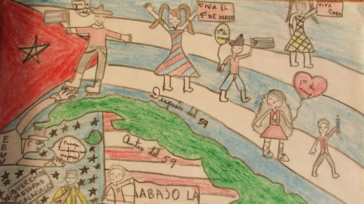Dibujo de Adriana Primer lugar // Foto Reinier Olivera