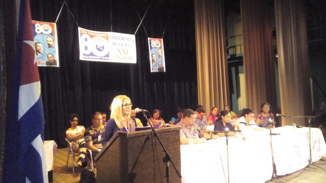Sindicalistas manzanilleros realizaron Conferencia XXI Congreso de la CTC // Foto Eliexer Peláez