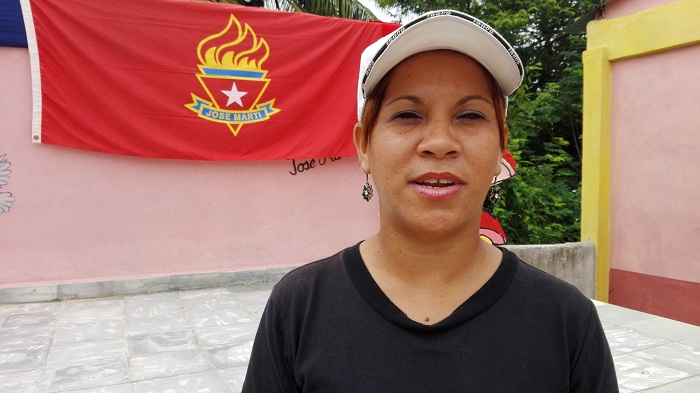 Odelmis Ramírez Sardiña, presidenta de los pioneros // Foto Eliexer Peláez
