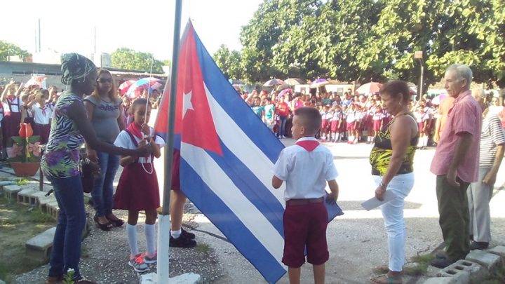 Incio del curso en la escuela primaria Martha Abreu // Foto Eliexer Peláez