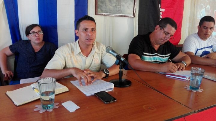 Reinier Beltrán Sánchez, primer secretario de la UJC // Foto Eliexer Peláez