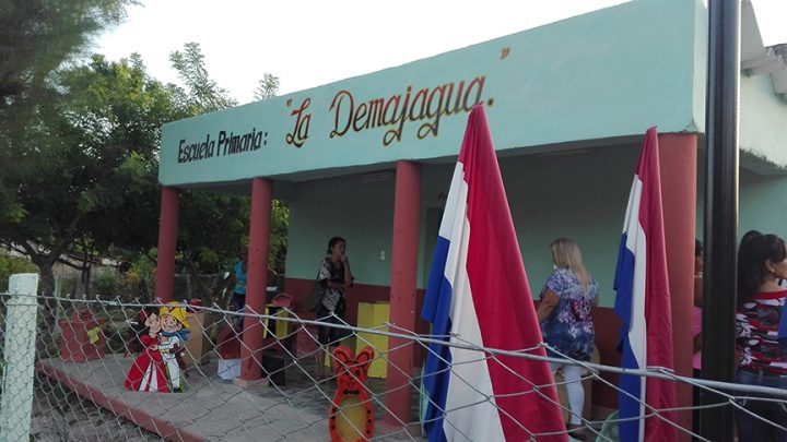 Escuela primaria La Demajagua sede del acto de inicio de curso // Foto Marlene Herrera