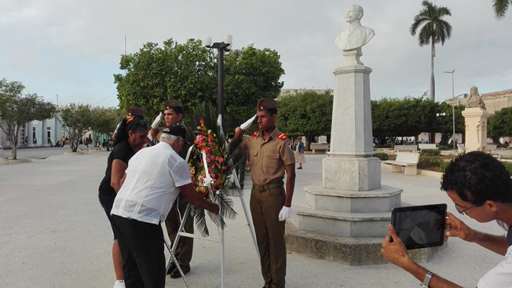 Homenaje a Maceo en el inicio de la Operación Tributo // Foto Marlene Herrera