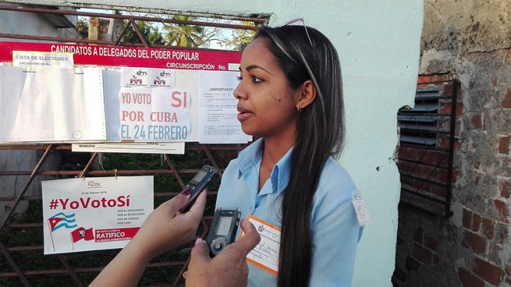 Grisel Tamayo Barbán: “Soy colaboradora y estoy orgullosa de participar en este proceso" // Foto Marlene Herrera