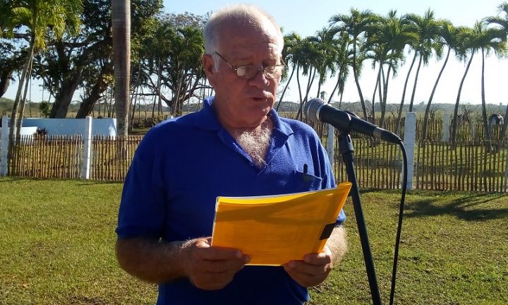 Juan Sánchez Arevich, vicepresidente de la Asociación de Combatientes de la Revolución Cubana en Manzanillo // Foto Eliexer Peláez