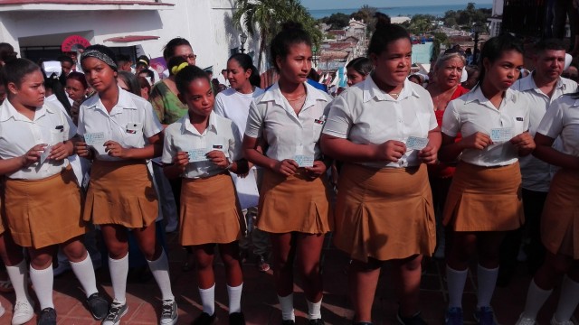 Once adolescentes arribantes a los 14 años de edad ingresaron a la FMC // Foto Marlene Herrera