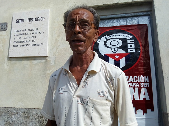 César Aranda Ortiz, delegado de la circunscripción 28 // Foto Eliexer Peláez