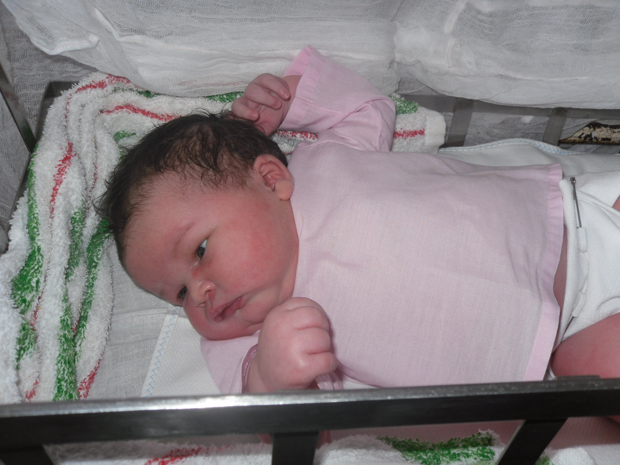 Angélicda Paula nacio el 17 de enero de 2011 y excedió los límites de peso macrosómico (con 5 mil 850 gramos) // Foto Marlene Herrera