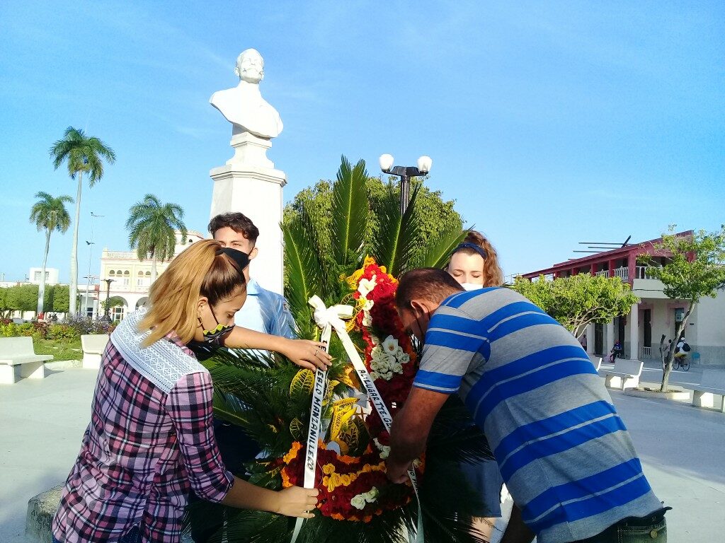 Homenaje al Titán de Bronce en aniversario 124 de su muerte // Foto Denia Fleitas Rosales