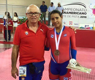 Arlenis Sierra Cañadilla, en el Campeonato Panamericano de Ciclismo de pista // Foto Internet