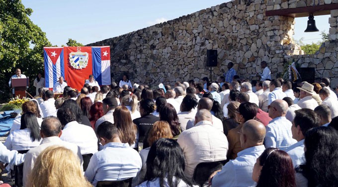 Asamblea solemne del gobierno provincial celebrada en La Demajagua // Foto Luis Carlos Palacio (La Demajagua)