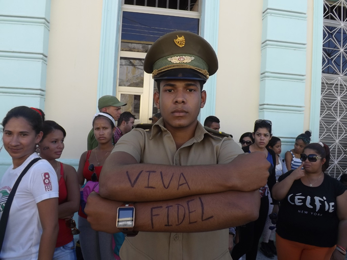 Estudiante (Camilito) de la Escuela Militar Camilo Cienfuegos // Foto Eliexer Peláez