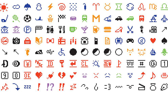 El conjunto de 176 caracteres emoji adquiridos por el MoMA.