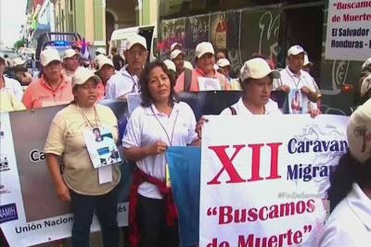 Caravana de madres centroamericanas prosigue su paso por México // Foto PL
