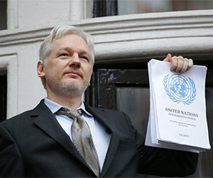 Julian Assange. Foto: AFP.